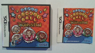 Super Monkey Ball Touch & Roll DS REPLACEMENT CASE AND MANUAL ONLY