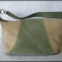Liz Claiborne Natural Leather and Suede Handbag - Hobo Style Purse - FREE Shipping