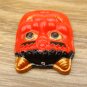 Japanese Mini Noh Mask Kabuki Kagura Traditional Aka Oni Mask Model Figure