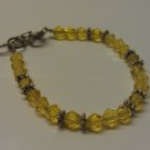 24 Months: Sunshine Yellow Swarovski Crystal Baby Toddler Bracelet