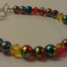 0-6 Months: Metallic Blue Czech Glass & Crystals Baby/Toddler