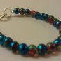 5 Years: Metallic Blue Czech Glass Baby Bracelet