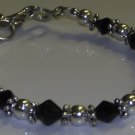 24 Months: Black and Silver Bracelet