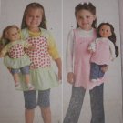 #2465 SIMPLICITY CHILD'S AND 18" DOLL APRON  PATTERN