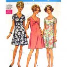 60s Softly Flared Dress Vintage Sewing Pattern Simplicity 8217 Bust 37 Half Size
