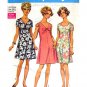 60s Softly Flared Dress Vintage Sewing Pattern Simplicity 8217 Bust 37 Half Size