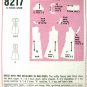 60s Softly Flared Dress Vintage Sewing Pattern Simplicity 8217 Bust 37 Half Size