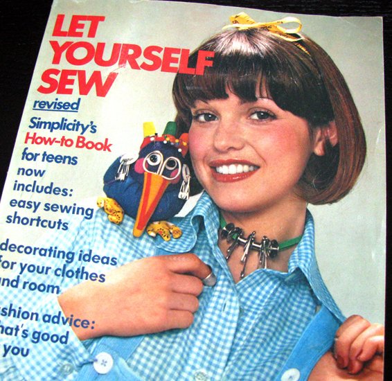 70s Let Yourself Sew Simplicity Vintage Sewing Book