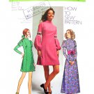 70s Princess Dress Vintage Sewing Pattern Simplicity 9625 Bust 31 Junior Petite