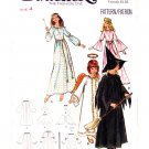 70s Vintage Girls Costume Sewing Pattern Butterick 4938 Witch, Angel, Fairy & Princess Size 4