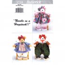 Butterick 3718 Pammy Bears Craft Sewing Pattern 18 Inch Bear Home Decor