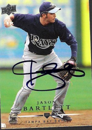 2008 Upper Deck Series 2 Jason Bartlett Autograph