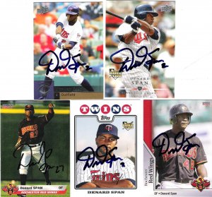 2008 Topps Denard Span Autograph