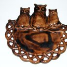 CERAMIC OWLS WALL PLAQUE HANGER