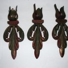 VICTORIAN-RARE- VINTAGE- CAST IRON CANDLE WALL HANGERS