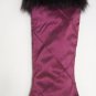 Hot Pink Silk Boot Christmas Stocking