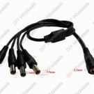 DC Female to 4 male Power Splitter Cable for 2.1mm Jack