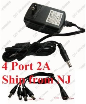 4 Ports 12V DC 2A Power Supply for Surveillance Cameras