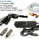 Complete Microphone Kit for CCTV Security System, 25'