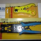 COMPRESSION TOOL FOR F RCA BNC RG6 RG59 CONNECTOR WITH CABLE STRIPPER