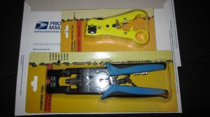 COMPRESSION BNC/RCA CRIMP TOOL RG59/RG6 CONNECTOR COAX With Cable Stripper