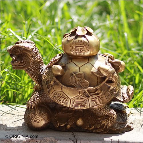 Auspicious Symbols Tortoise Chinese Feng Shui Statue