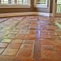 13 - ANTIQUE SPANISH TERRACOTTA FLOOR TILES