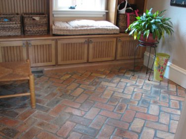 ANTIQUE SPANISH TERRACOTTA FLOOR TILES