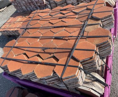 26 - OLD SPANISH TERRACOTTA FLOOR TILES