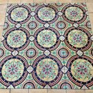 Antique cement patterned floor tiles