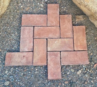 40: Antique handmade terracotta tiles