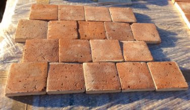 41 : Antique handmade terracotta tiles