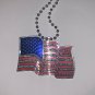 Memorial Day American Flag Necklace