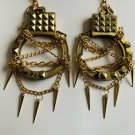Gold Handcuff Earrings