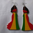 rasta lady earrings new 