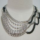 Fashion gorgeous Necklace made with Silver Tone Metal