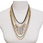 Fashion gorgeous Necklace made with Silver Tone Metal