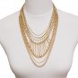 Fashion gorgeous Necklace made with Silver Tone Metal