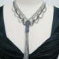 Fashion gorgeous Necklace made with Silver Tone Metal