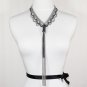 Fashion gorgeous Necklace made with Silver Tone Metal