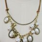 Classic peach heart pearl necklace