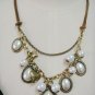 Classic peach heart pearl necklace