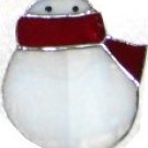 Stained Glass Snowman Suncatcher, #101r