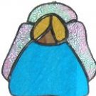Stained Glass Angel, Light Blue, #106b
