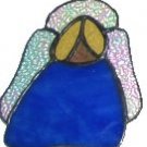 Stained Glass Angel, Blue, #106d
