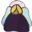 Stained Glass Angel, Purple, #106e