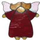 Stained Glass Angel, Red, #107r