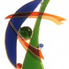 Abstract Stained Glass Suncatcher, Item #AB0027