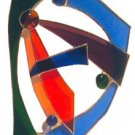 Abstract Stained Glass Suncatcher, Item #AB0017