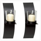 Mod-Art Candle Sconce Duo